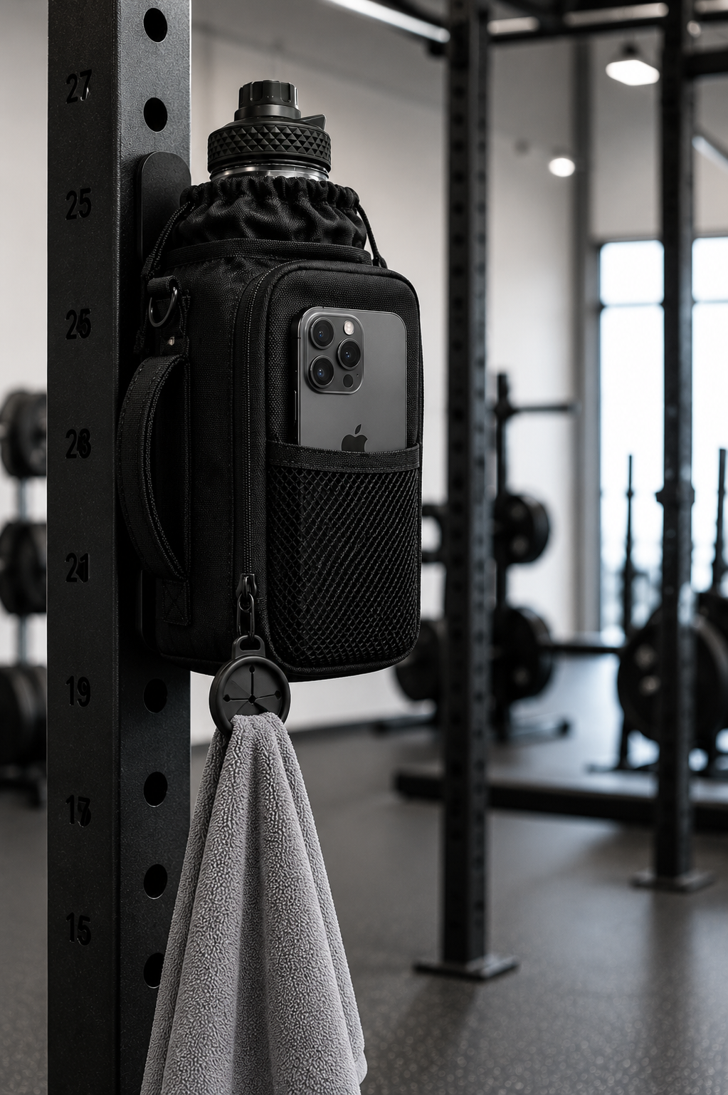 Project Lift™ Magnetic Gym Bottle Bag | Water Bottle Holder
