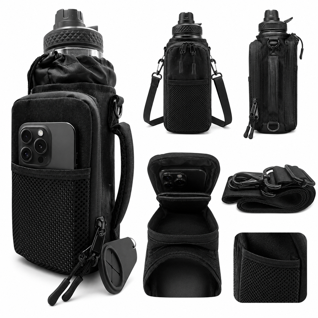 Project Lift™ Magnetic Gym Bottle Bag | Water Bottle Holder